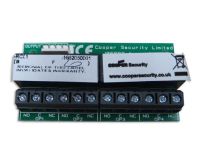 Marchio: SCANTRONIC. Articolo: I-RC01. Scheda relè per centrali serie I-ON, trasforma le 4 uscite Open Collector disponibili in 4 contatti puliti NC-NA.