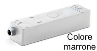 Marchio: TSEC. Articolo: CLV-02M-N. Sensore inerziale CLIC serie V a vista, morsetti con sistema plug, grigio (G). Disponibile marrone (N) o bianco (W) su ordinazione. 