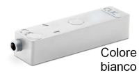 Marchio: TSEC. Articolo: CLV-02M-W. Sensore inerziale CLIC serie V a vista, morsetti con sistema plug, grigio (G). Disponibile marrone (N) o bianco (W) su ordinazione. 