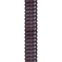 Marchio: VIMO. Articolo: GURIG6. Guaina spiralata in acciaio ricoperto in gomma nera. Ø interno 6mm, Ø esterno 9mm. 10M.