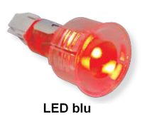 Marchio: VIMO. Articolo: KRO123MB. Ripetitore ottico con LED ad alta intensità per installazione ad incasso in interni o esterni riparati. Profilo ridotto per permettere l’incasso anche nei tappi ciechi delle serie modulari. Ottima visibilità anche in condizioni di luce diurna. Alimentazione 12Vcc con basso assorbimento luce fissa. Connessione a morsetto. Disponibile in 6 versioni: rosso, giallo, verde, blu, bianco e bicolore rosso/verde. Contenitore in ABS trasparente. Tensione di alimentazione 12Vcc. Materiale/colore ABS trasparente. Dimensioni 39x20Ø mm. Connessione Morsetto. Colore LED Blu. Assorbimento (Luce fissa) 8mA. 
