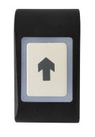 Marchio: ARITECH. Articolo: ACL800-PB-B. Pulsante richiesta uscita, colore nero.