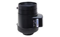 Marchio: ARITECH. Articolo: TG5Z8513FCS-IR. Obiettivo adatto per applicazioni IR, varifocal autoiris, lunghezza focale 8,5-42,5mm, formato 1/3”. Attacco CS. Apertura diaframma 1,3-360.