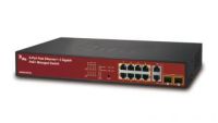 Marchio: ARITECH. Articolo: NS2503-8P/2C. 8-Port 10/100Base-Tx IEEE802.3af/at Copper Ports + 2-Ports 10/100/1000Base-T TP/ SFP ComboManaged Switch (max 5x 30W or 8x 15,4W / 150W PoE Budget)(0~50°C) - accepts SFP-Port 1000Base-SX/BX/LX/LHX/ZX only.
