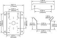 Marchio: ARITECH. Articolo: TVD-M-CMA. Adattatore per installazione ad angolo della staffa TruVision TVD-SNB o TVD-M2-WM, da interno ed esterno.