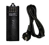 Marchio: DIERRETVCC. Articolo: VH-DC12V5A-4. Fonte di Alimentazione Commutata (Trasformatore) - Uscita DC 12 V / 5 A - 4 uscite per terminali +/- - Protezione per fusible 2A - Cavo a presa incluso - Permette alimentare da 1 a 4 dispositivi simultaneamente
