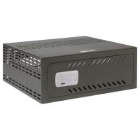 Marchio: DIERRETVCC. Articolo: VH-VR-190. OLLE - Cassaforte speciale per videoregistratore - Chiusura con chiave - Serratura da 6 incassi e doppia mandata - Compatibile con registratori fino a 1U - Misure passo: 140 (Al) x 385 (An) x 410 (Fo) - Grate di ventilazione - Modello preparato per Rack da 19