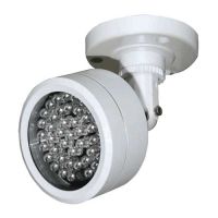 Marchio: DIERRETVCC. Articolo: vh-ir40. Lampada ad illuminazione infrarossa-  Distanza illuminazione 40 m - Apertura 60º - 48 LEDs da 850 nm Ø6 - Esteriore (IP66) - Include fotocellula di controllo (ON<10 Lux)