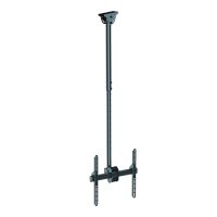 Marchio: DIERRETVCC. Articolo: VH-LCDS106. Staffa per monitor LCD standard - Utilizzo su soffitto - Inclinazione tra 0º e +25º - Angolo di giro 360º - Distanza fra tetto e schermo regolabile fra 1060 e 1560 mm - Resistenza al carico 50 Kg - Supporta schermi 32