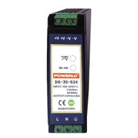 Marchio: DIERRETVCC. Articolo: VH-DG-30-S12. Alimentazione Commutata - Formato guida DIN - Uscita DC 12 V - 2,5 A / 24 W - 1 uscita - Rango di Voltaggio 12 V ~ 14 V - Efficenza 83% - 103,7 (Fo) x 97,5 (Al) x 32 (An) mm