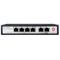 Marchio: DIERRETVCC. Articolo: VH-SW0604POE-60W. Safire - Switch da tavolo - 4 porte + 2 Uplink RJ45 10/100 Mbps - 4 porte PoE - Supporta alimentazione PoE fino a 60W in totale per tutte le porte - Compatibile con PoE IEEE802.3af/at - Modo CCTV che aumenta la distanza a 250m per 10Mbps