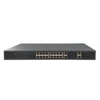 Marchio: DIERRETVCC. Articolo: VH-SW1618POE-270W. Switch da tavolo - 16 porte RJ45 10/100 Mbps + 2 Gigabit Combo Port - 16 porte PoE (porte 1~16) - Supporta alimentazione PoE fino a 270W in totale per tutte le porte - Compatibile con PoE IEEE802.3af/at
