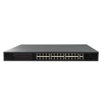 Marchio: DIERRETVCC. Articolo: VH-SW2426POE-400W. Switch da tavolo - 24 porte RJ45 10/100 Mbps + 2 Gigabit Combo Port - 24 porte PoE (porte 1~24) - Supporta alimentazione PoE fino a 400W in totale per tutte le porte - Compatibile con PoE IEEE802.3af/at