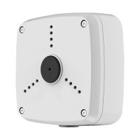 Marchio: DIERRETVCC. Articolo: vh-pfa122. Scatola di connessione per telecamere bullet - Metallo - 134 mm (Al) x 134 mm (diametro base) - Permette di posizionare l'alimentatore al suo interno e passaggio interno cavi - Montaggio su pareti - Numerosi fori che permettono installazione di diversi tipi di telecamere