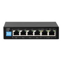 Marchio: DIERRETVCC. Articolo: VH-SF-SW0604POE-G-60. Safire - Switch da tavolo - 4 porte RJ45 10/100/1000 Mbps + 2 Uplink Port 10/100/1000 Mbps - 4 porte PoE (porte 1~4) - Supporta alimentazione PoE fino a 60W in totale per tutte le porte - Compatibile con PoE IEEE802.3af/at - Supporta AI VLAN, AI PoE, AI Extend y AI QOS