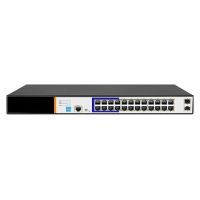 Marchio: DIERRETVCC. Articolo: VH-SW2624POE-MGF-250. Switch da tavolo  - 24 porte RJ45 10/100/1000 Mbps + 2 porte Gigabit SFP - 24 porte PoE (porte 1~24) - Supporta alimentazione PoE fino a 250W in totale per tutte le porte - Compatibile con PoE IEEE802.3af/at