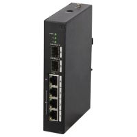 Marchio: DIERRETVCC. Articolo: VH-XS-SW0604-96-DIN-HIPOE. X-Security - Switch da tavolo - 4 porte RJ45 10/100 Mbps Hi-PoE + 2 Portes Gigabit SFP - Supporta alimentazione PoE fino a 96W in totale per tutte le porte - Fino a 60W sulla porta 4 e fino a 30W sulle porte 1, 2 e 3 - Compatibile con PoE IEEE802.3af/at e Hi-PoE