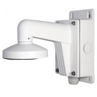 Marchio: HIKVISION. Articolo: DS-1272ZJ-120B. Staffa da parete con box posteriore in alluminio colore bianco. Dim.: ø 120 x 120 x 120 mm.