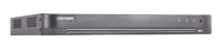 Marchio: HIKVISION. Articolo: DS-7208HQHI-K2/A. DVR compatto Turbo HD penta hybrid PoC (Power over Coax) serie DS-7200HQHI-K2/P/A con 8 ingressi video su connettore BNC di tipo analogico CVBS, HD-TVI, CVI, AHD e IP. Connessione telecamere PoC Hikvision. HDD 1TB incluso.